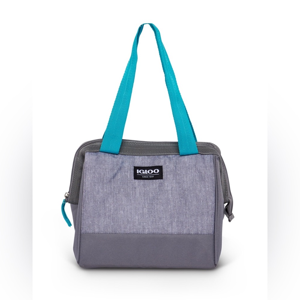 Igloo Leftover Tote Cooler Bag, 9 Can Capacity, Gray Insulated Lunch Box